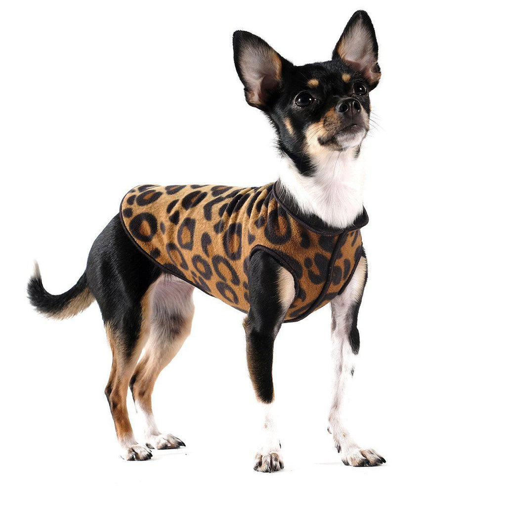 DULUTH DOUBLE FLEECE DOG SWEATER LEOPARD/BLACK