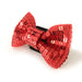 SEQUIN EASYBOW RED DOG BOW 1, ACCESSORIES - Bones Bizzness