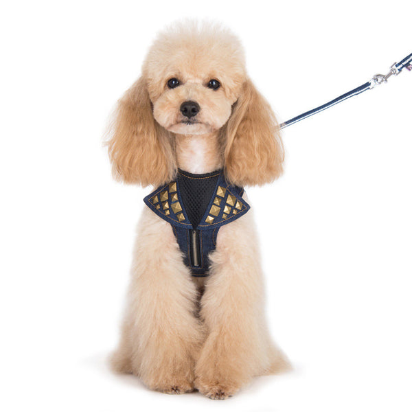 EASYGO DENIM DOG HARNESS, Harness - Bones Bizzness