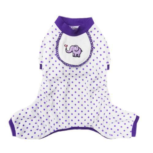 PURPLE ELEPHANT DOG PAJAMAS