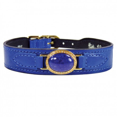 ESTATE IN COBALT BLUE DOG COLLAR