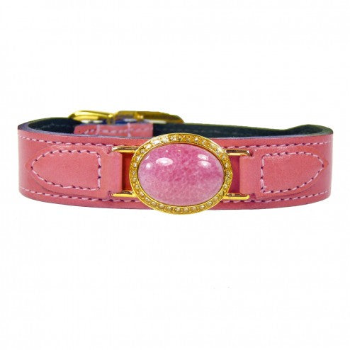 ESTATE IN PETAL PINK DOG COLLAR