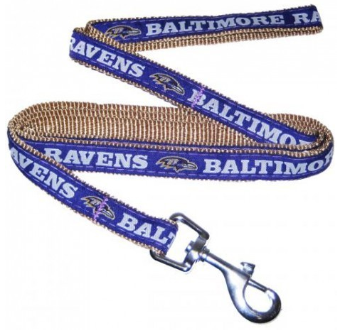 BALTIMORE RAVENS DOG LEASH – RIBBON, NFL Leashes - Bones Bizzness