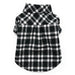 Flannel Button Down Shirt Black, Pajamas - Bones Bizzness