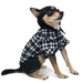 Flannel Button Down Shirt Black, Pajamas - Bones Bizzness