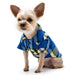 FLANNEL BUTTON DOWN DOG SHIRT - YELLOW/BLUE