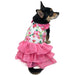 PINK FLORAL FLOUNCE DOG DRESS, Dress - Bones Bizzness