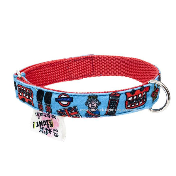 GOD SAVE THE TEXTILE DOG COLLAR