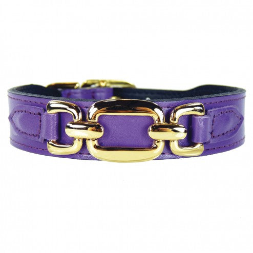 GOOD AS GOLD IN GRAPE DOG COLLAR