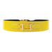 HAMILTON COLLECTION DOG LEAD IN CANARY YELLOW PATENT & GOLD, Leash - Bones Bizzness