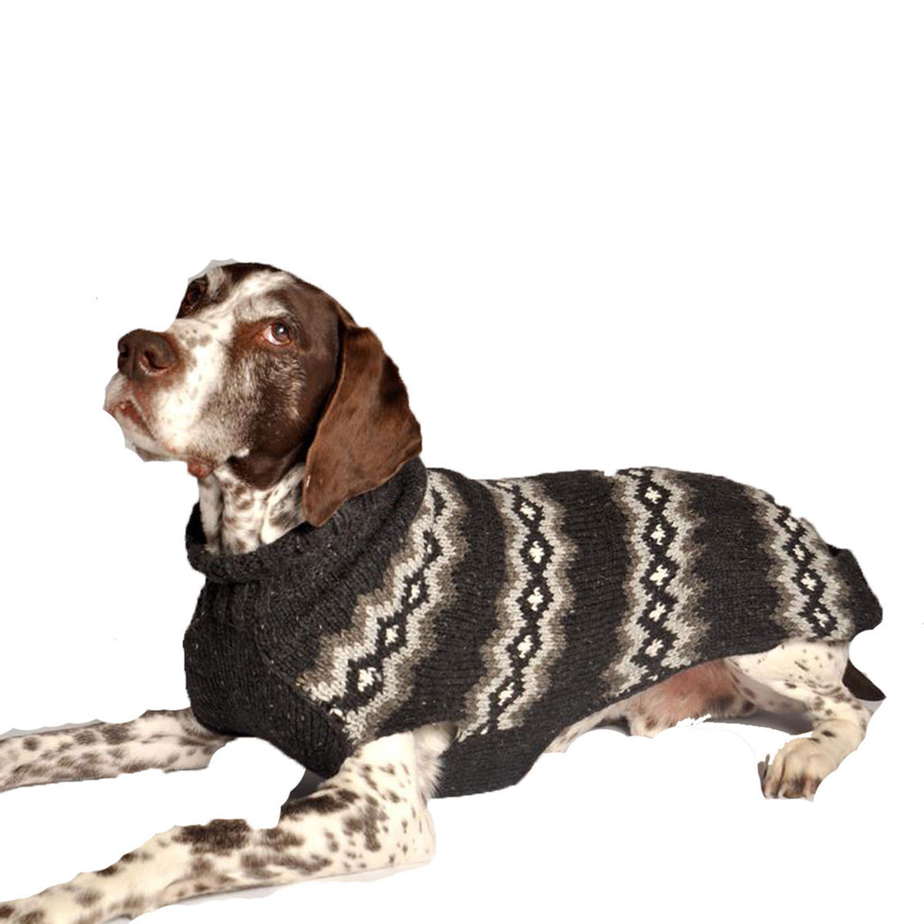 GREY DIAMONDS DOG SWEATER - Bones Bizzness