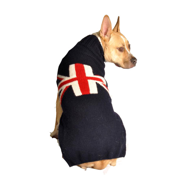 UNION JACK DOG SWEATER, Sweaters - Bones Bizzness