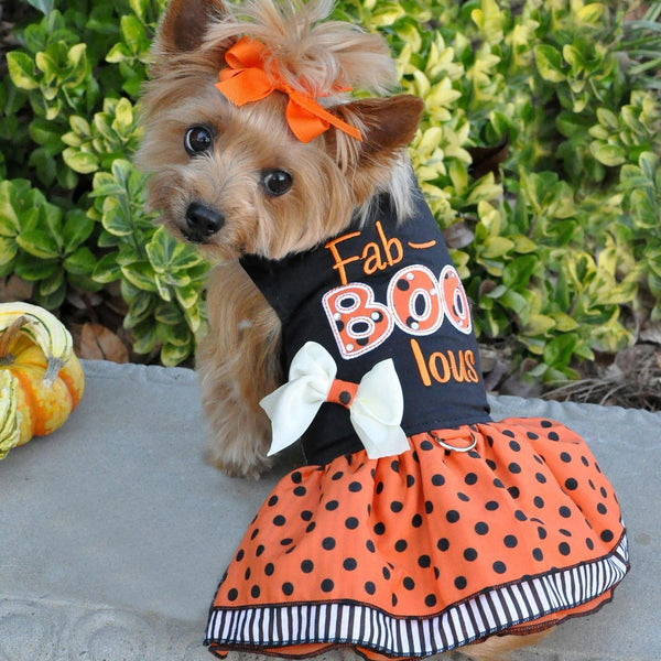 FAB-BOO-LOUS HOLIDAY DOG HARNESS DRESS, Dress - Bones Bizzness