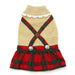 HOLIDAY PLAID DOG SWEATER DRESS