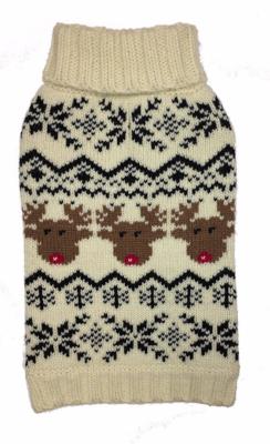 REINDEER FAIRISLE DOG SWEATER, Sweaters - Bones Bizzness