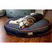 URBAN DENIM DOG BED w/ ORANGE TRIM, Beds - Bones Bizzness