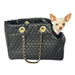 KATE QUILTED DOG CARRIER BLACK