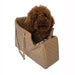 KATE QUILTED DOG CARRIER GOLD CROC