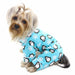 PENGUINS & SNOWFLAKE FLANNEL DOG PJ (TURQUOISE), PAJAMAS - Bones Bizzness