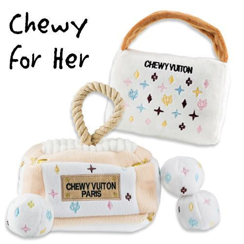 KEEP CALM & CHEWY VUITTON DOG TOY BUNDLE