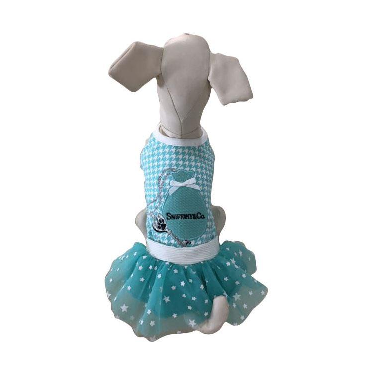 Sniffany Key Pouch Houndstooth Dog Dress