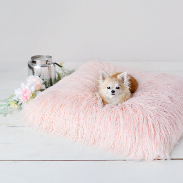 THE HIMALAYAN YAK DOG MAT - PEACH