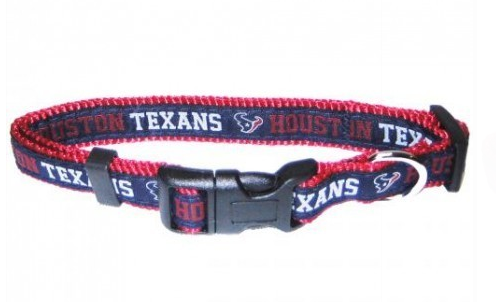 HOUSTON TEXANS DOG COLLAR – RIBBON