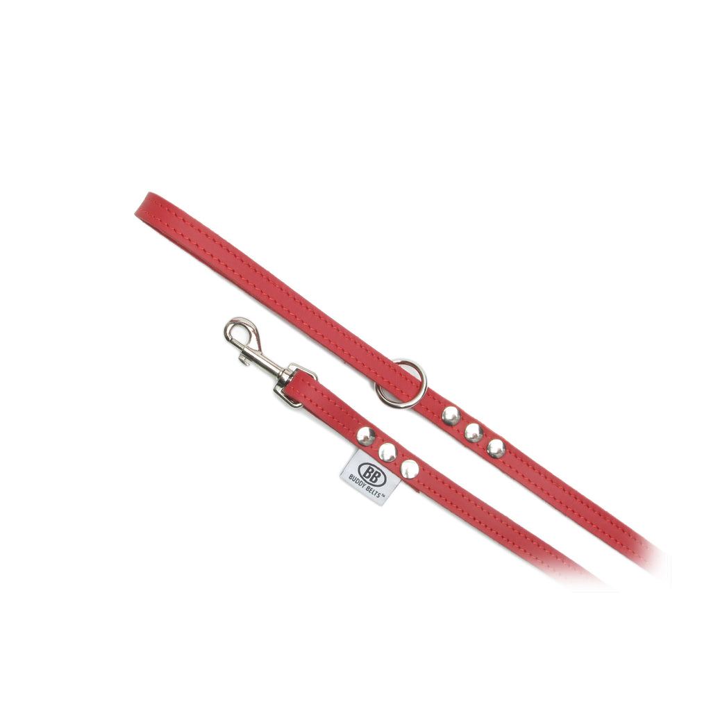 BUDDY BELTS LEASH RED