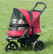 PET GEAR AT3 ALL TERRAIN NO ZIP DOG STROLLER - RED, STROLLERS - Bones Bizzness