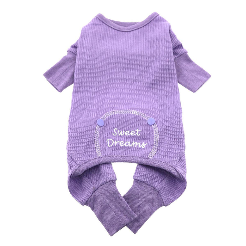 LILAC SWEET DREAMS THERMAL DOG PAJAMAS, PAJAMAS - Bones Bizzness