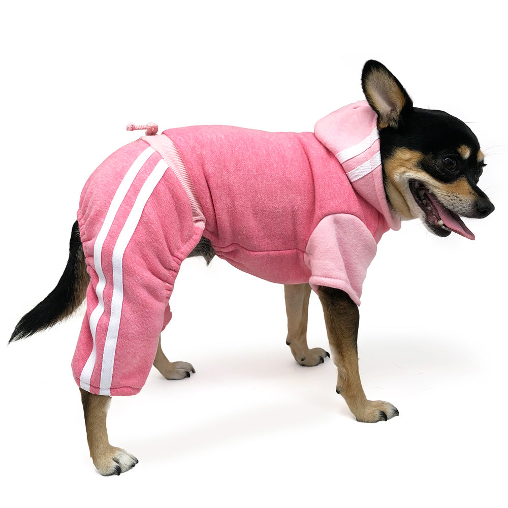 PINK LOUNGE DOG TRACKSUIT