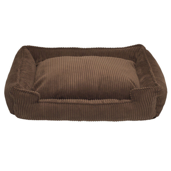 CHOCOLATE LOUNGE DOG BED, Beds - Bones Bizzness