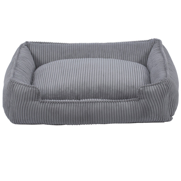 DOVE GREY LOUNGE DOG BED, Beds - Bones Bizzness