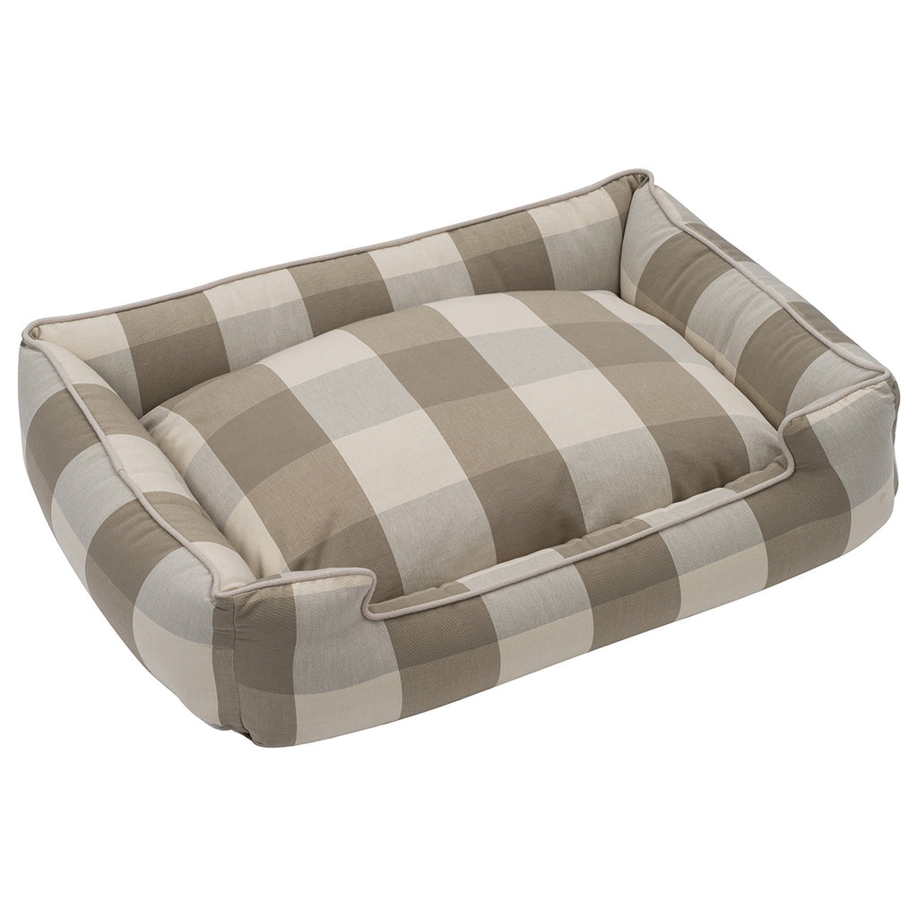 BUFFALO CHECK PUDDY LOUNGE DOG BED, Beds - Bones Bizzness