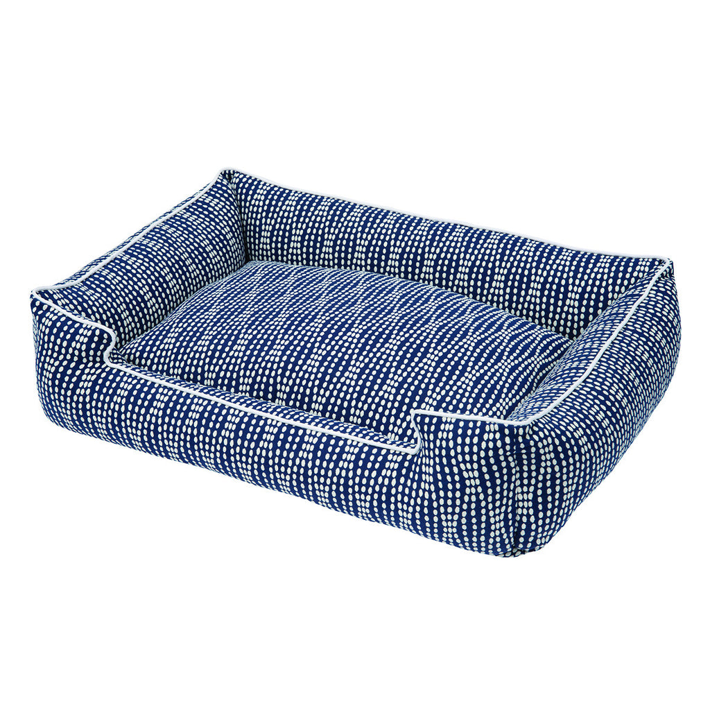 PEARL NAVY LOUNGE DOG BED, Beds - Bones Bizzness