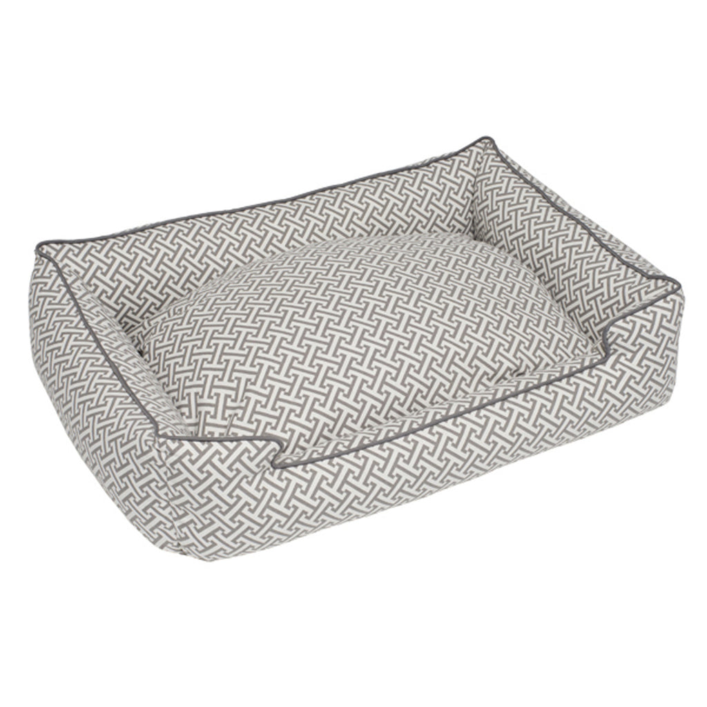 HERA GREY LOUNGE DOG BED, Beds - Bones Bizzness