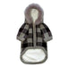 LUX CHECKER SWEATER DOG COAT, Coats - Bones Bizzness