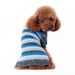 MARL BLUE STRIPES DOG SWEATER, Sweaters - Bones Bizzness