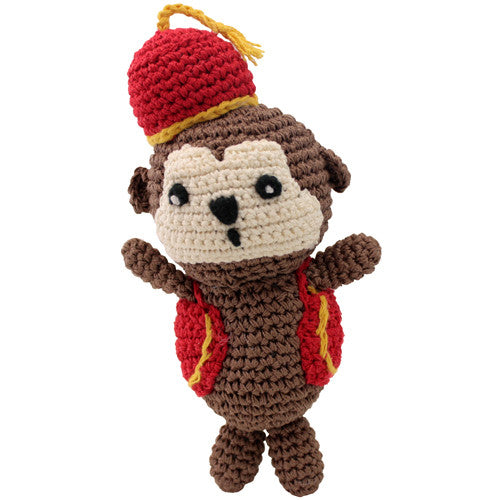 MONKEY ORGANIC COTTON SMALL DOG TOY, Toys - Bones Bizzness