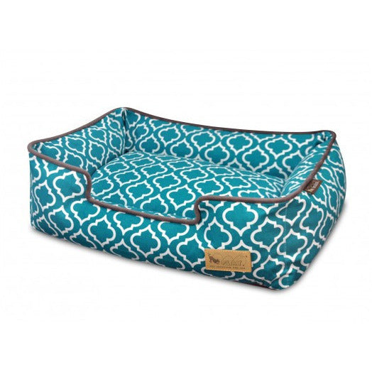 MOROCCAN TEAL LOUNGE DOG BED, Beds - Bones Bizzness