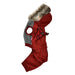 ADDIE DOG JUMPER COAT HOODIE - WINE, Shirts Tanks & Tees - Bones Bizzness