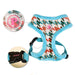 ZUZU HARNESS - INDIAN PINK / AQUA