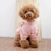 ADELE DOG SHIRT - INDIAN PINK / OATMEAL