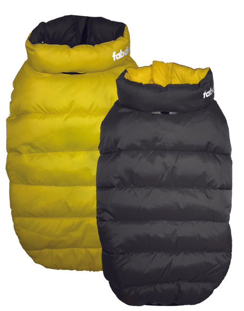 YELLOW/SLATE PACK N GO REVERSIBLE DOG COAT