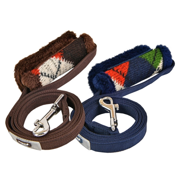 JOLLY DOG LEAD - BROWN / NAVY