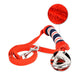 ROWDY DOG LEAD - RED / BLACK / GREY