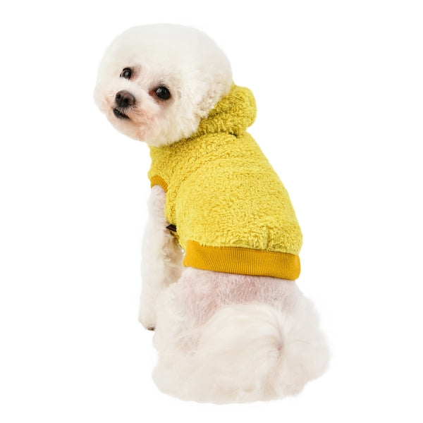 WILLA DOG SHIRT - MUSTARD / AQUA