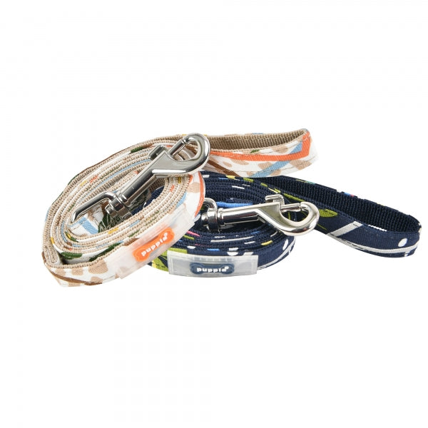 BOTANICAL DOG LEAD - BEIGE / NAVY