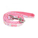 WILDFLOWER DOG LEAD - PINK / SKY BLUE