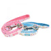 WILDFLOWER DOG LEAD - PINK / SKY BLUE